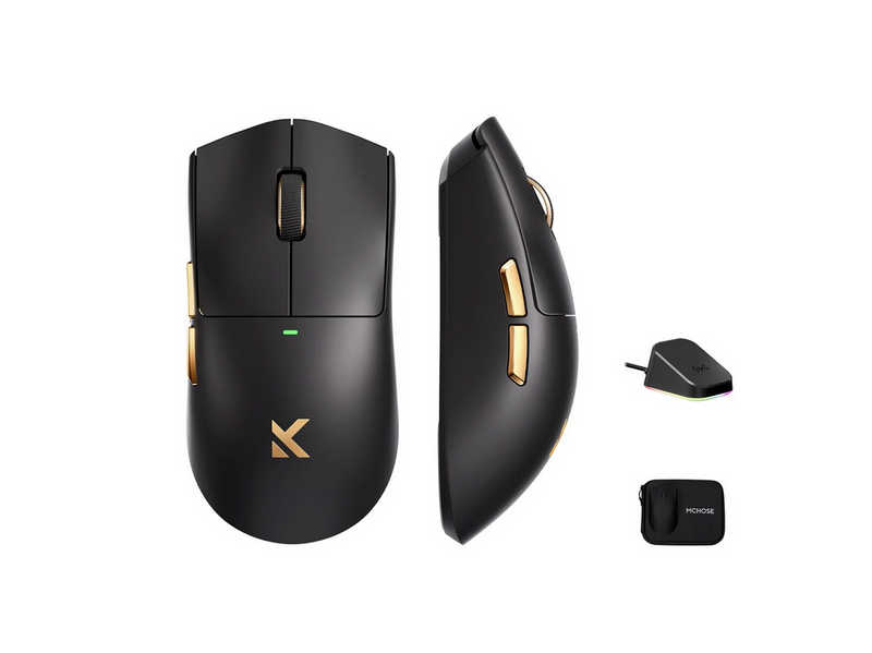 MCHOSE K7 Ultra Lightweight Wireless - Gaming Maus (Schwarz)