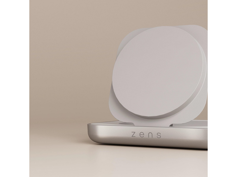 ZENS Magnetic Nightstand Charger - White