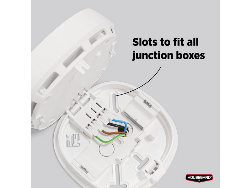 Housegard Luma 230V smoke alarm, incl. 10-year battery
