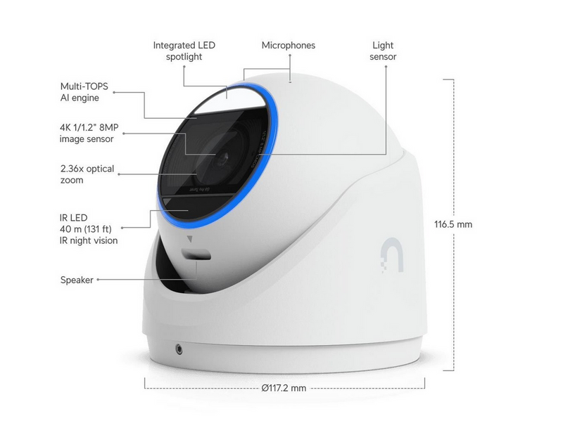 Ubiquiti UniFi G6 Pro Turret - White