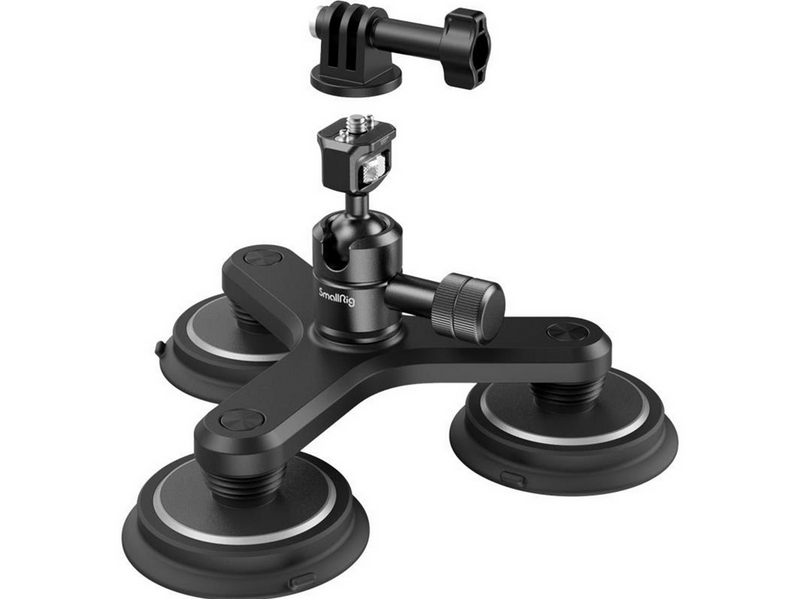 SmallRig 4468 Triple Magnetic Suction Cup Mounting Support Kit for Action Cameras