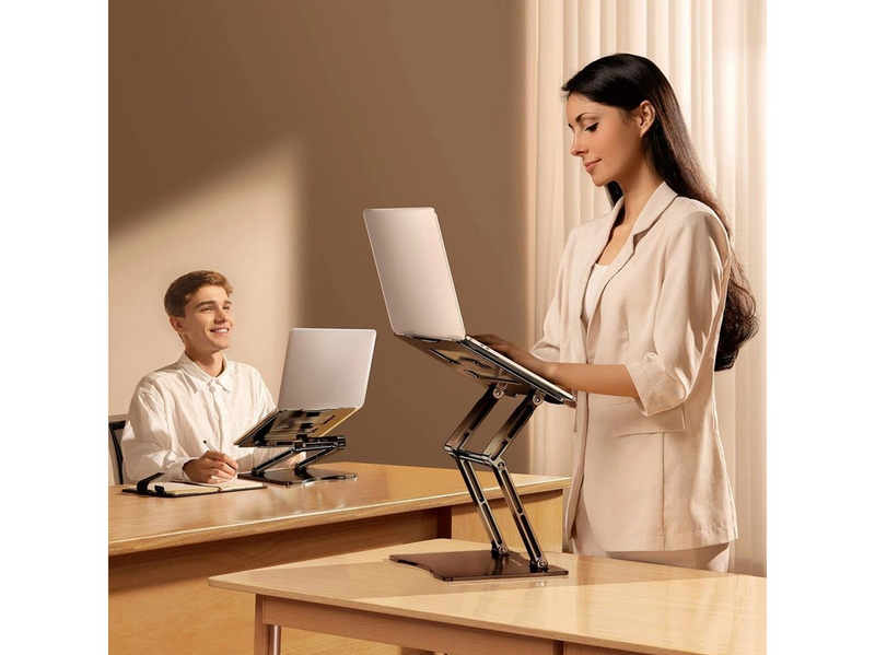 Wozinsky WRS-CPY75DSB Aluminum Laptop and Tablet Stand + Smartphone Stand - Black