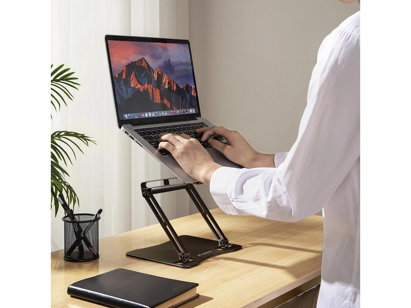 Wozinsky WRS-CPY75DSB Aluminum Laptop and Tablet Stand + Smartphone Stand - Black