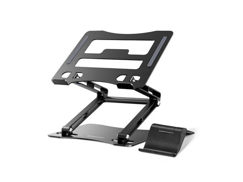 Wozinsky WRS-CPY75DSB Aluminum Laptop and Tablet Stand + Smartphone Stand - Black