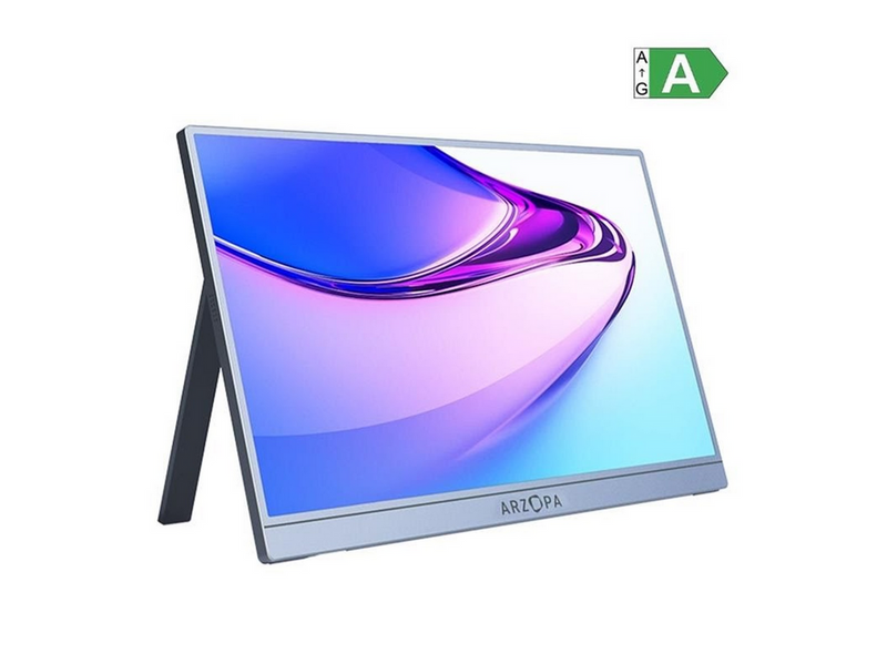 14" Arzopa A1S Portable Monitor - Silver Gray
