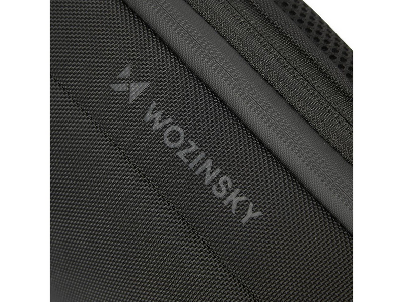 Wozinsky Premium Single Shoulder Anti-Theft City Backpack with Organizer and USB - Black