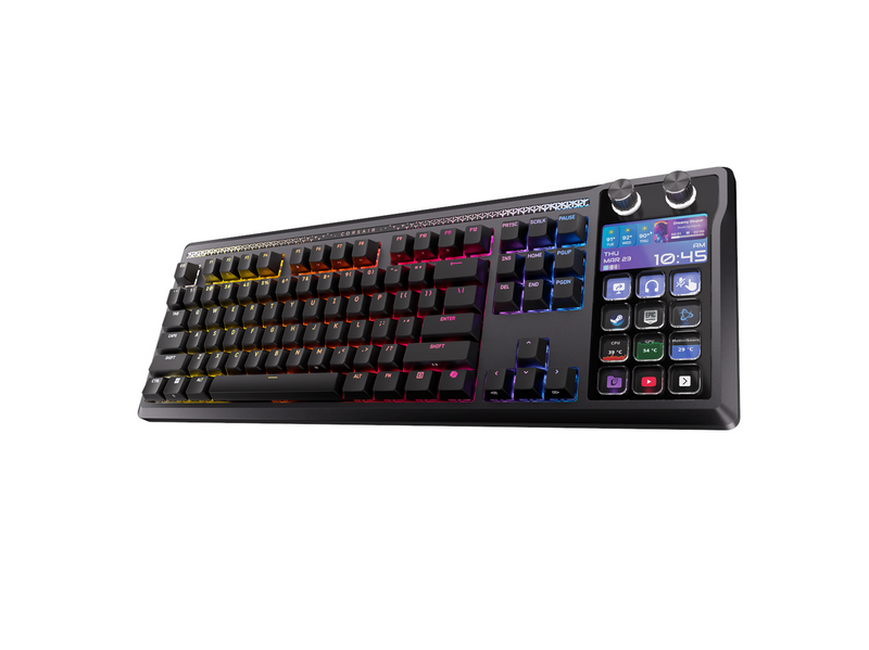 Corsair GALLEON 100 SD Stream Deck-Integrated Mechanical - Gaming Tastatur - Full-Size - Nordic ISO - Schwarz
