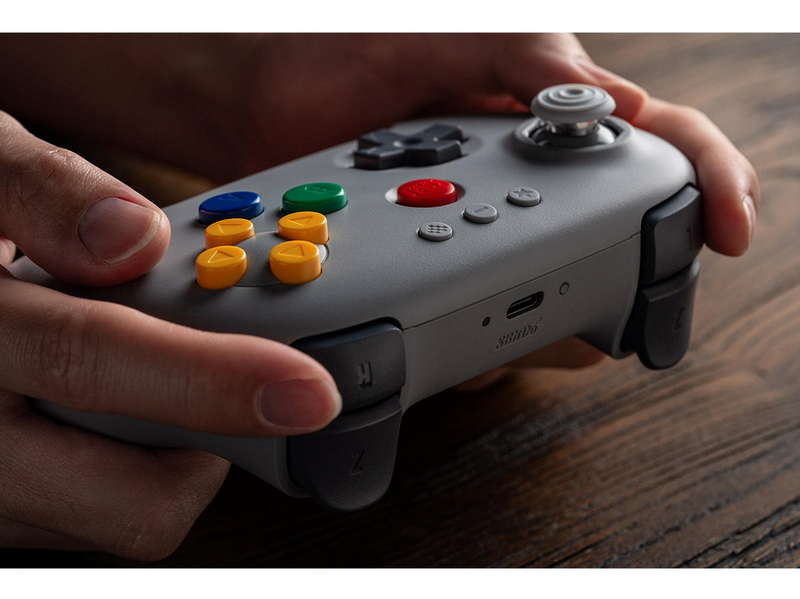 8BitDo 64 Bluetooth - Classic Grey - PC - Switch 1 & 2 - Wireless Controller - Android