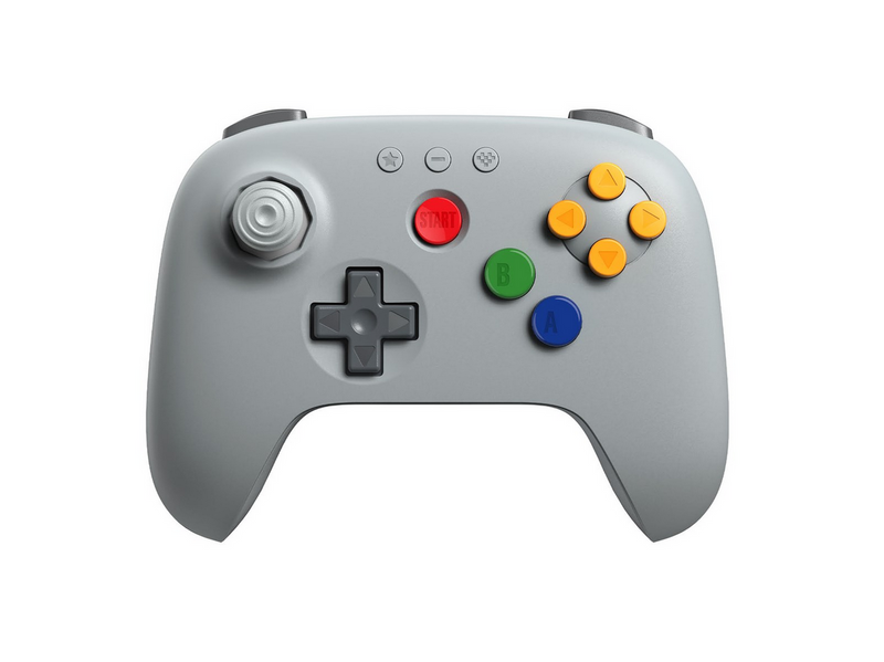 8BitDo 64 Bluetooth - Classic Grey - PC - Switch 1 & 2 - Wireless Controller - Android