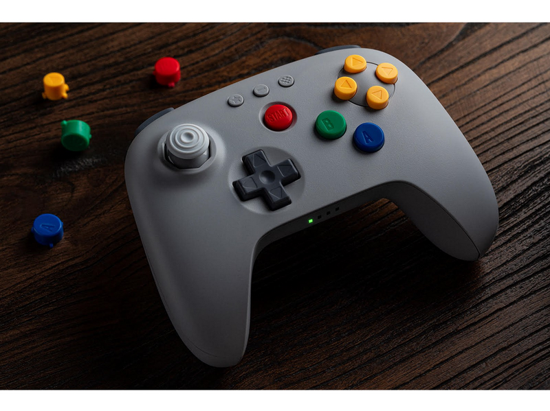 8BitDo 64 Bluetooth - Classic Grey - PC - Switch 1 & 2 - Wireless Controller - Android