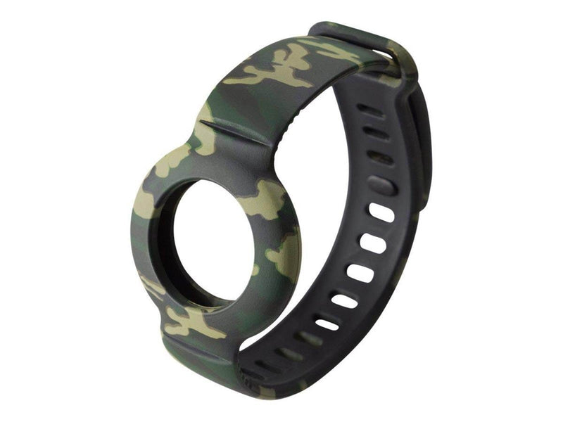 Deltaco Apple AirTag silicone wristband camouflag
