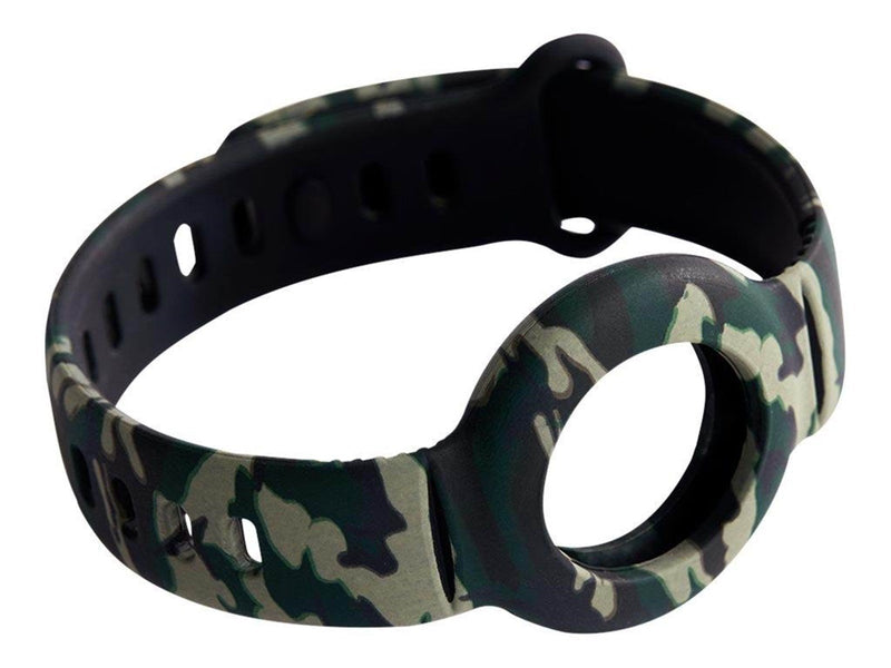 Deltaco Apple AirTag silicone wristband camouflag