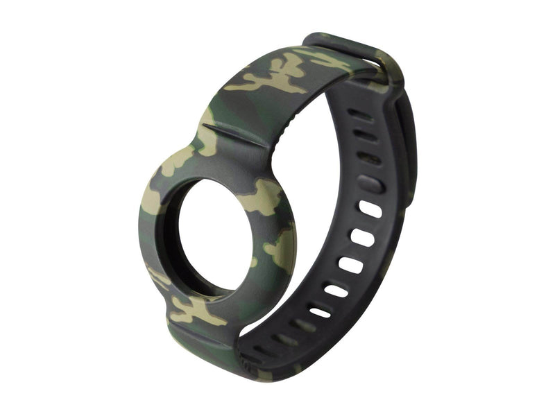 Deltaco Apple AirTag silicone wristband camouflag