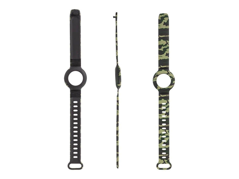 Deltaco Apple AirTag silicone wristband camouflag