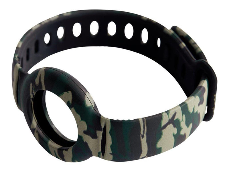 Deltaco Apple AirTag silicone wristband camouflag