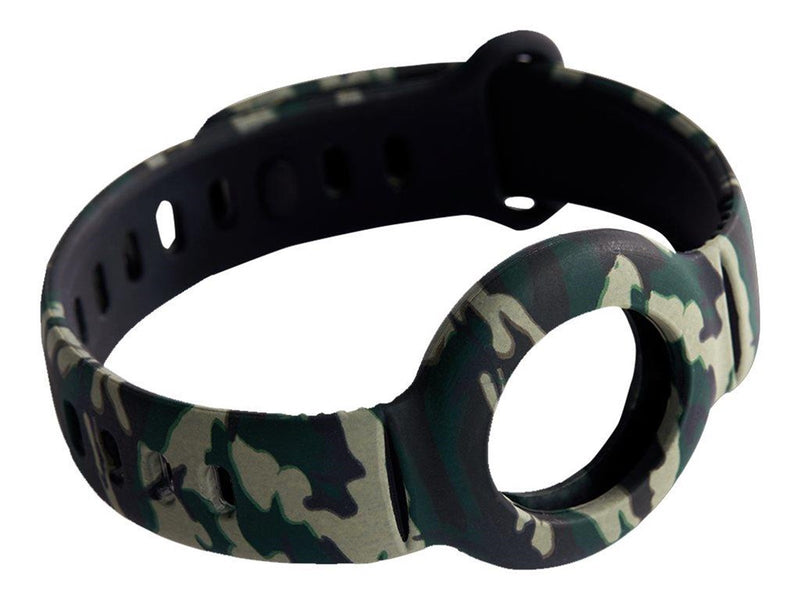 Deltaco Apple AirTag silicone wristband camouflag