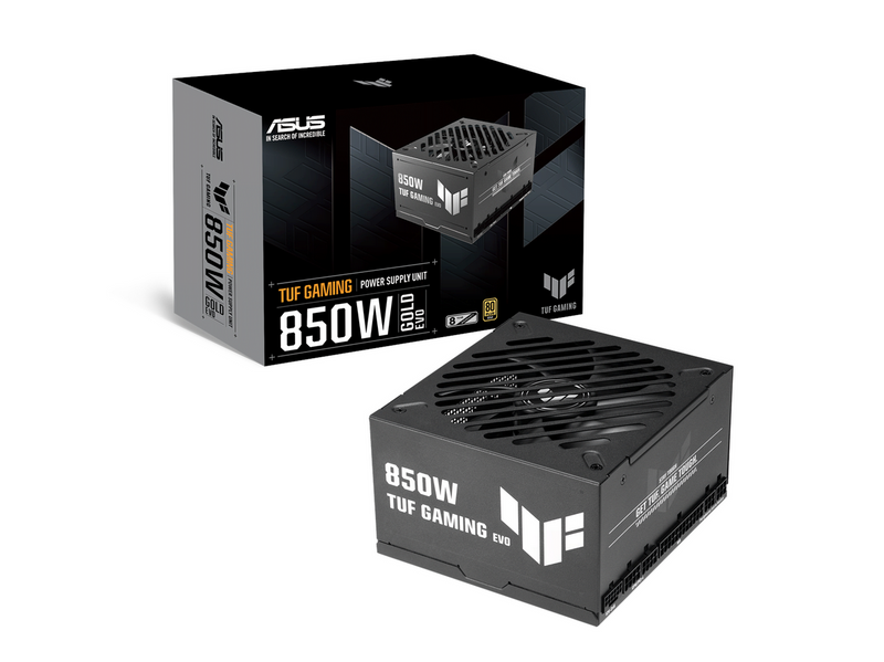 ASUS TUF GAMING 850G EVO 2026 Netzteile - 850 Watt - 120 mm - ATX 3.1 - 80 Plus Gold zertifiziert