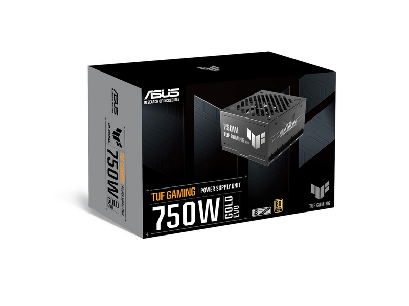 ASUS TUF GAMING 750G EVO 2026 Netzteile - 750 Watt - 120 mm - ATX 3.1 - 80 Plus Gold zertifiziert