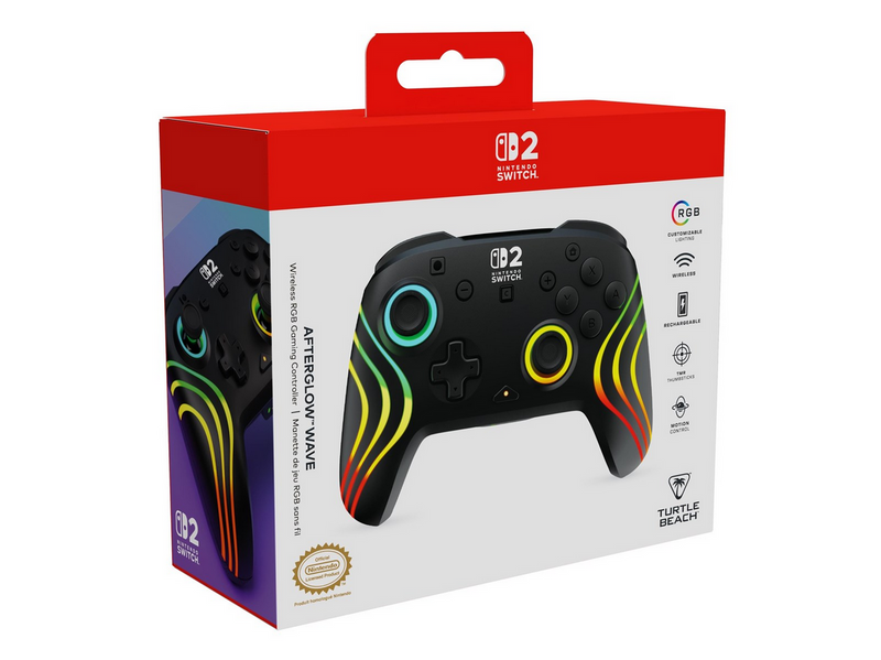 Turtle Beach Afterglow Wave - Black - Wireless Controller - Nintendo Switch