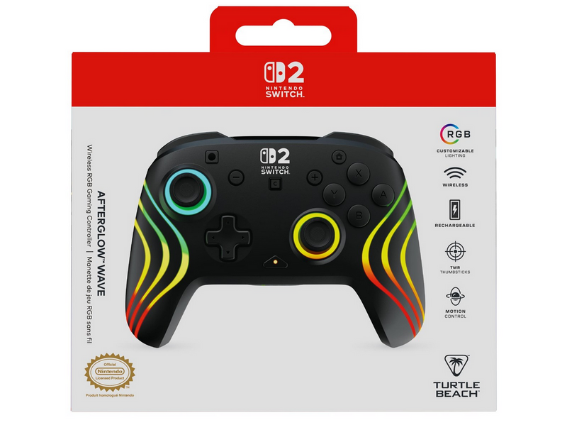 Turtle Beach Afterglow Wave - Black - Wireless Controller - Nintendo Switch