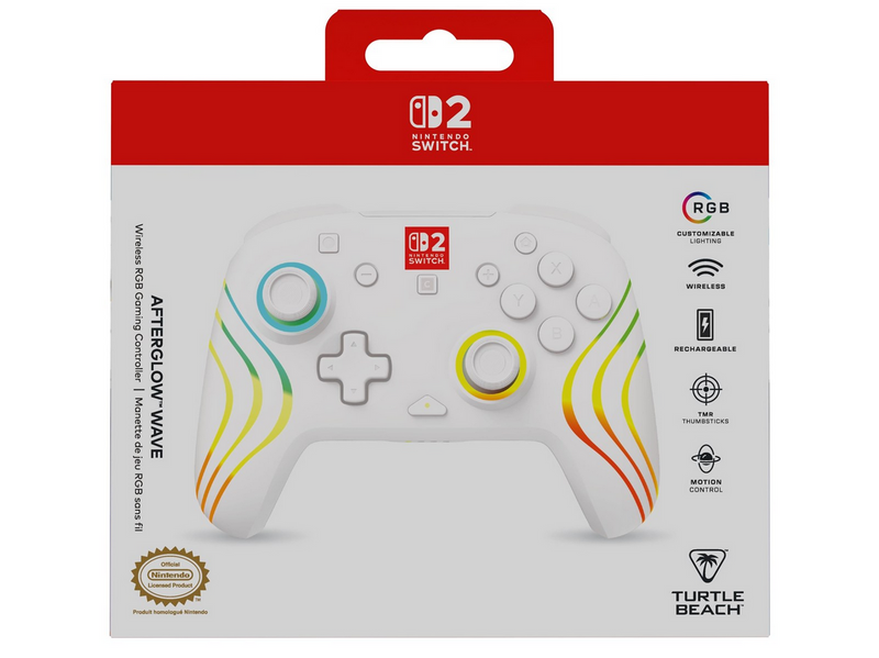 Turtle Beach Afterglow Wave - White - Wireless Controller - Nintendo Switch
