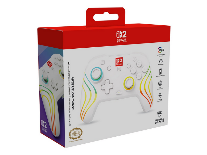 Turtle Beach Afterglow Wave - White - Wireless Controller - Nintendo Switch