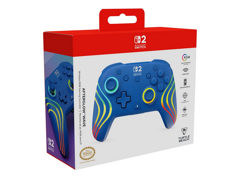 Turtle Beach Afterglow Wave - Blue - Wireless Controller - Nintendo Switch