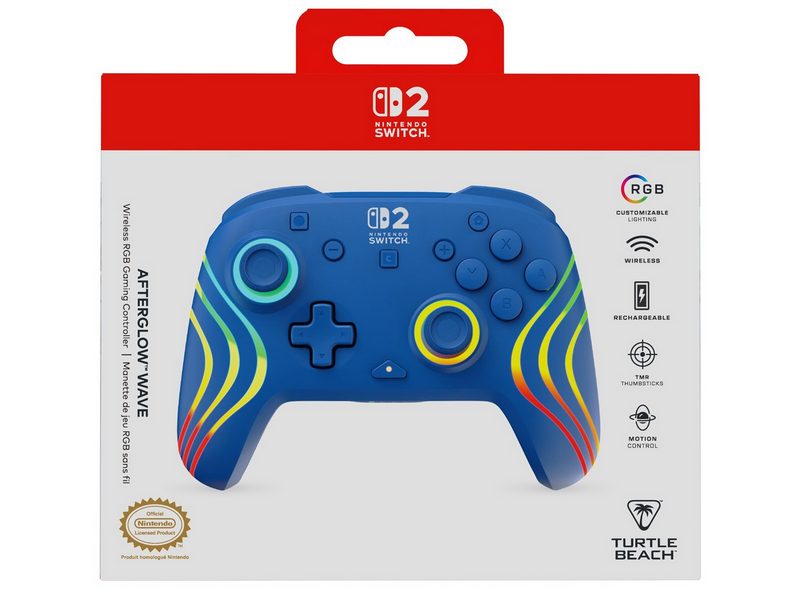 Turtle Beach Afterglow Wave - Blue - Wireless Controller - Nintendo Switch