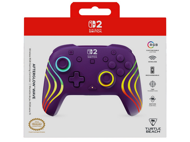 Turtle Beach Afterglow Wave - Purple - Wireless Controller - Nintendo Switch