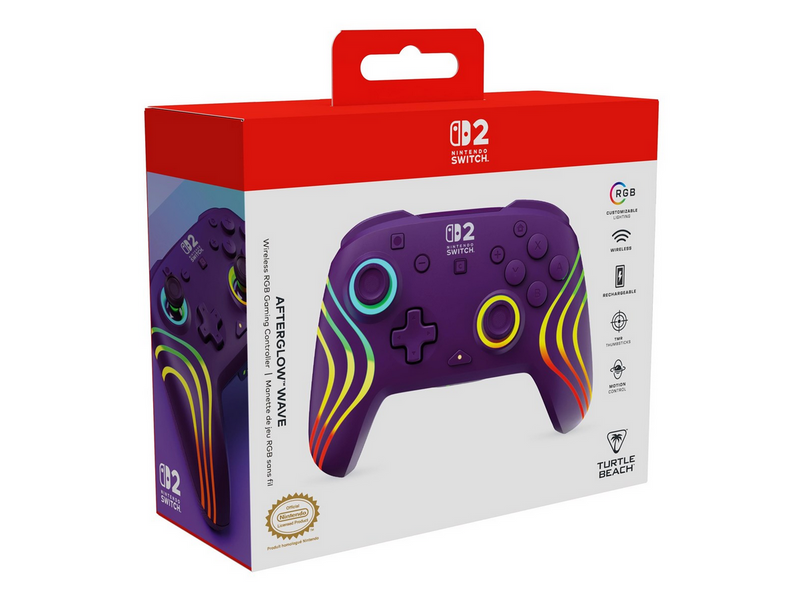 Turtle Beach Afterglow Wave - Purple - Wireless Controller - Nintendo Switch