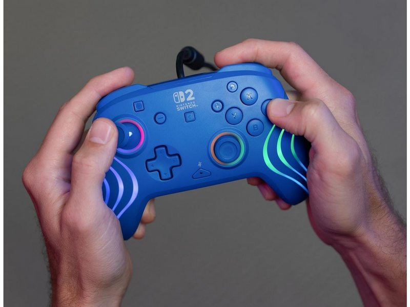 Turtle Beach Afterglow Wave - Blue - Wired Controller - Nintendo Switch 2
