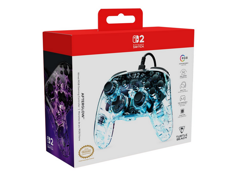 Turtle Beach Afterglow - Clear - Wired Controller - Nintendo Switch