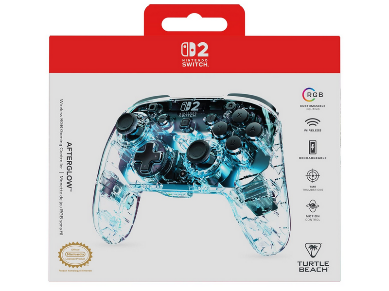 Turtle Beach Afterglow - Clear - Wireless Controller - Nintendo Switch
