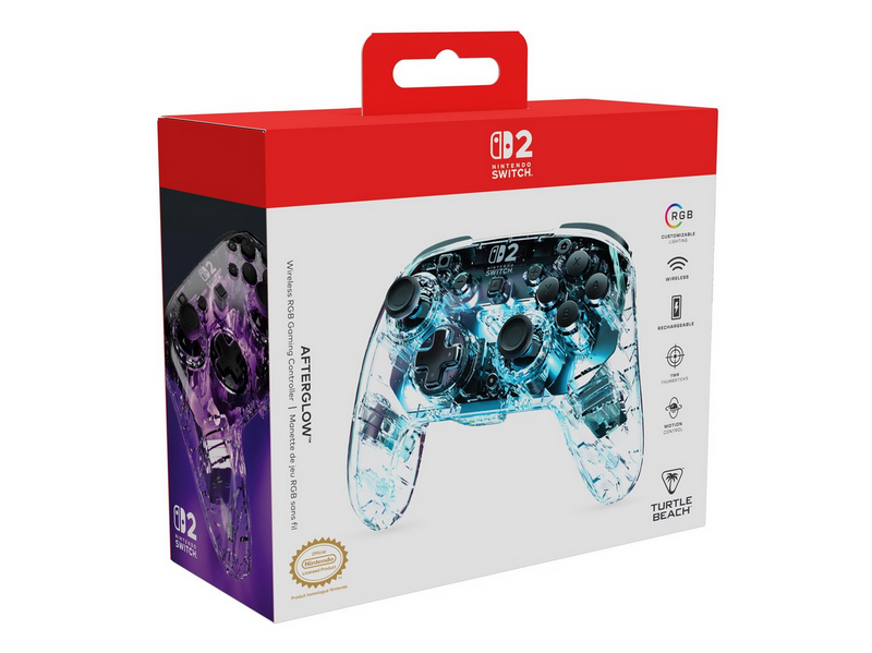 Turtle Beach Afterglow - Clear - Wireless Controller - Nintendo Switch