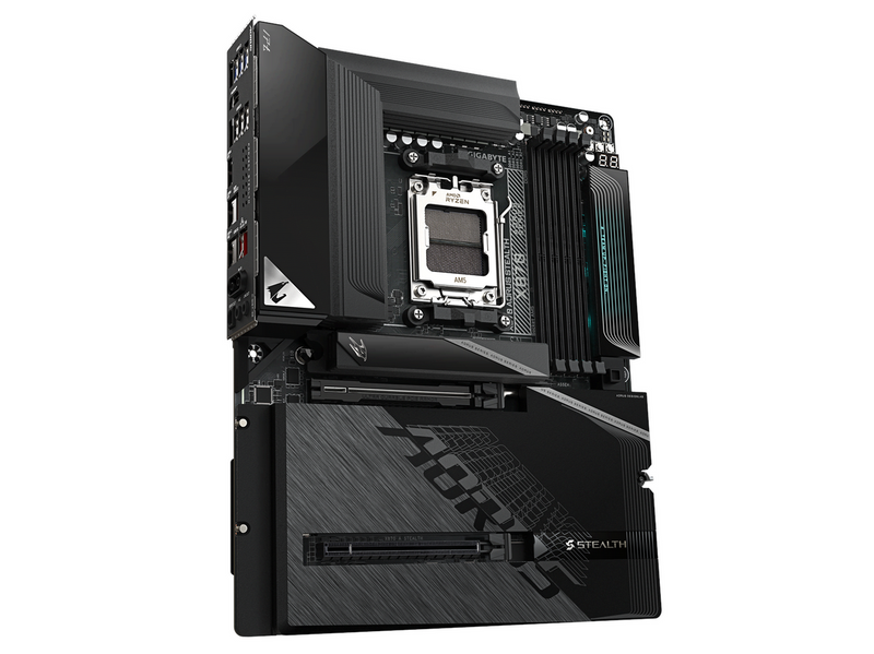 GIGABYTE X870 AORUS STEALTH Mainboard - AMD X870 - AMD AM5 - DDR5 RAM - ATX