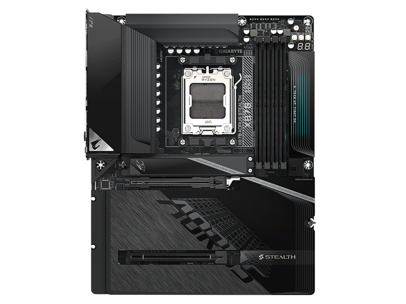 GIGABYTE X870 AORUS STEALTH Mainboard - AMD X870 - AMD AM5 - DDR5 RAM - ATX