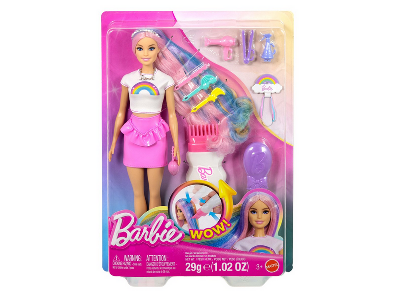 Barbie Rainbow Sparkle Hair Play Puppe