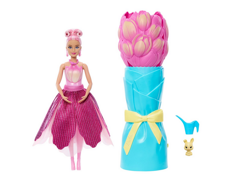 Barbie Flower Reveal Pinke Tulpe (blond)