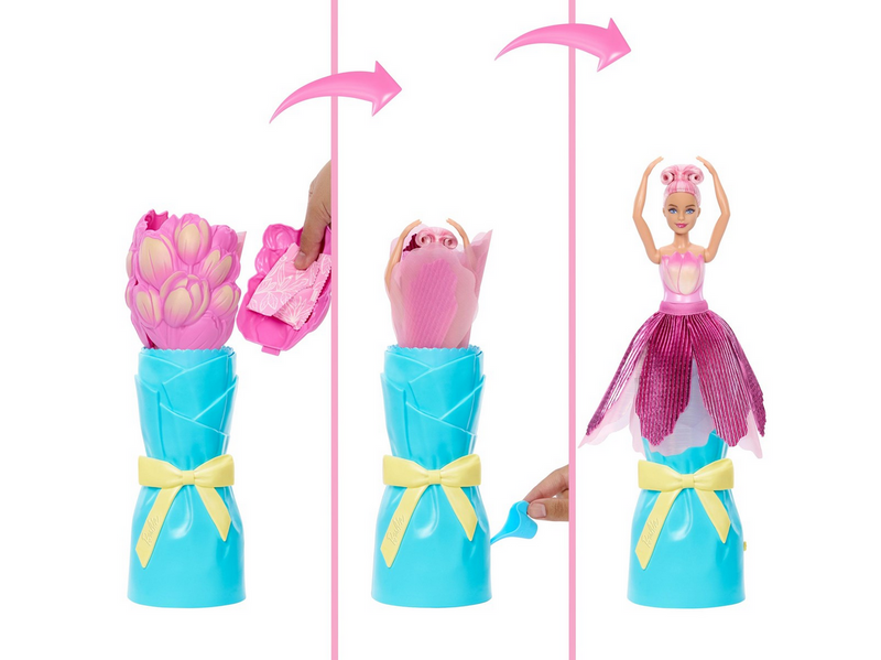 Barbie Flower Reveal Pinke Tulpe (blond)