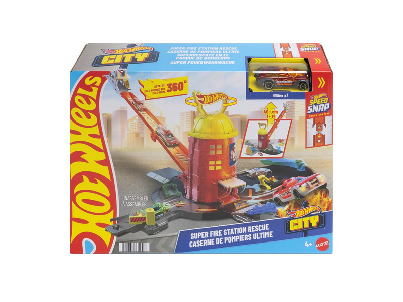 Hot Wheels City Super Fire Station Playset