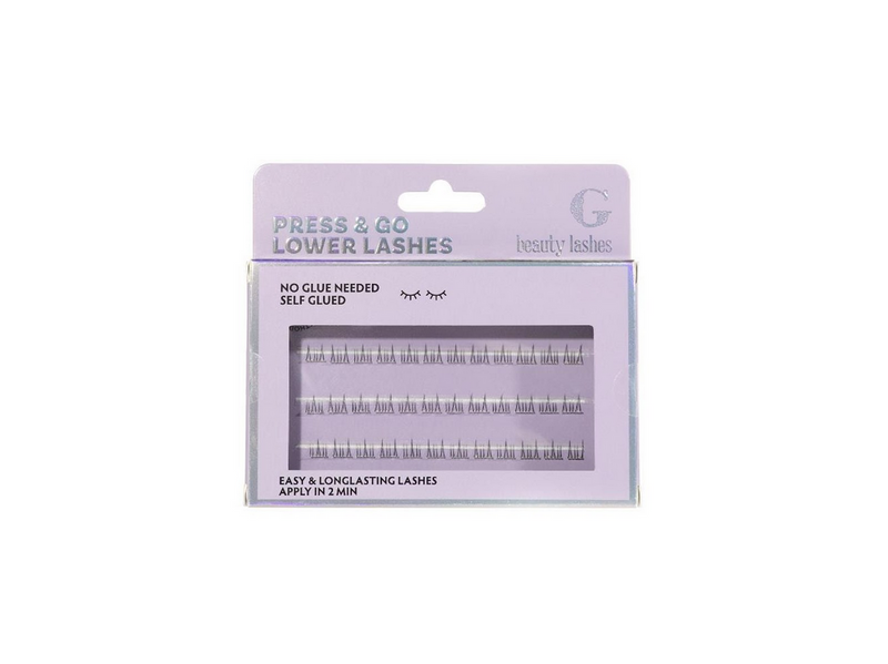 G Beauty Lashes Press & Go lower lashes Natural