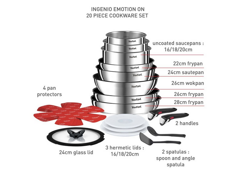 Tefal Ingenio Emotion 20 pcs set