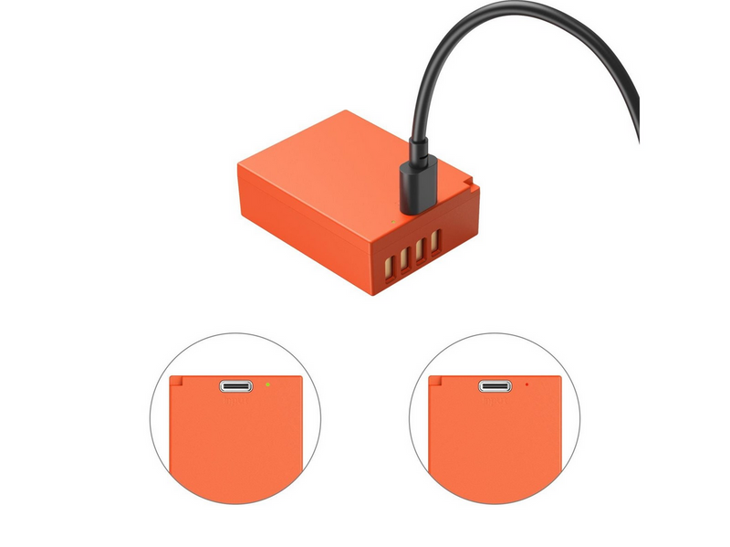 SmallRig 5088 USB-C Rechargeable Camera Battery NP-W126S Orange