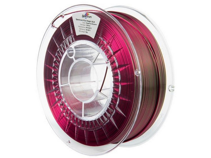 Spectrum 3D Filament / PLA Magic SILK / Magenta Blossom / ⌀ 1.75 mm / 1 kg