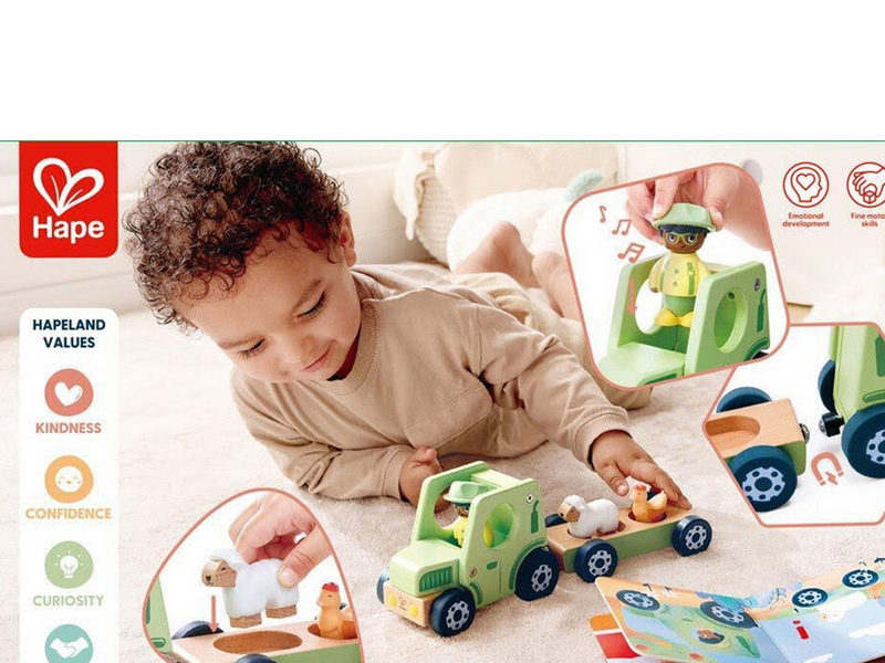 Hape The Rumbling Tractor With Sound