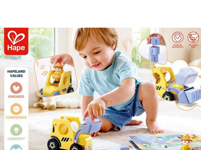 Hape The Buzzing Bulldozer With Sound