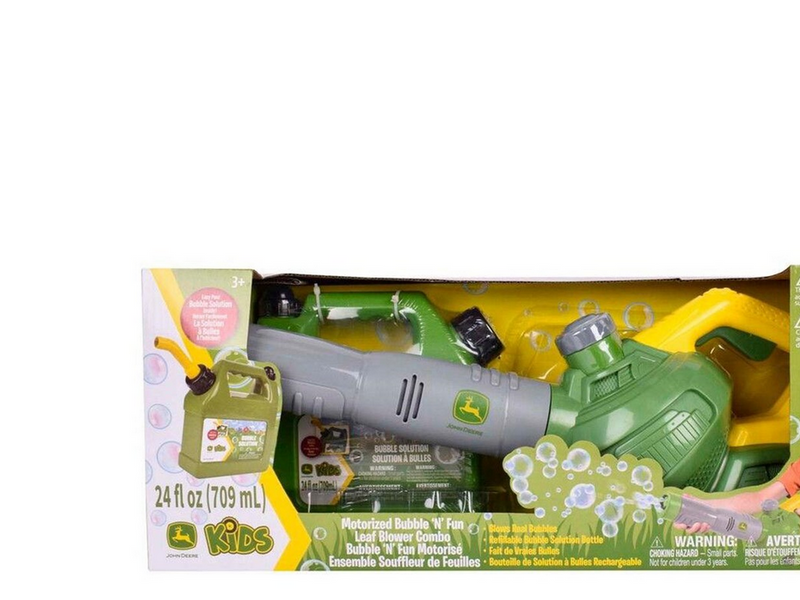 John Deere Bubble Leaf Blower & Refill Can