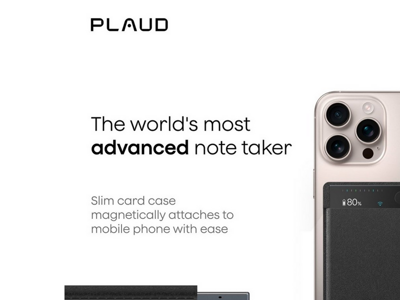 PLAUD Note Pro - 64 GB - AI Note Taker - Black