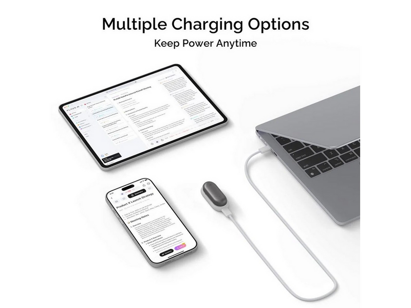 PLAUD NotePin Charging Kit - White
