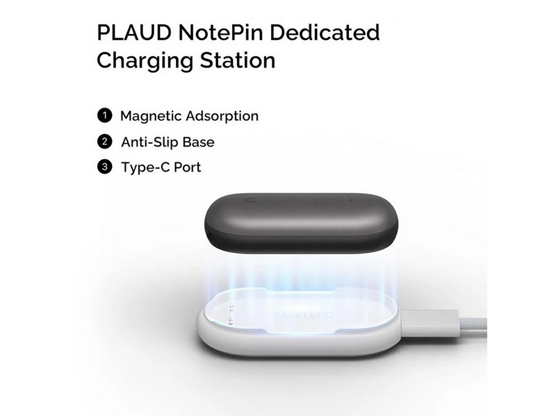 PLAUD NotePin Charging Kit - White